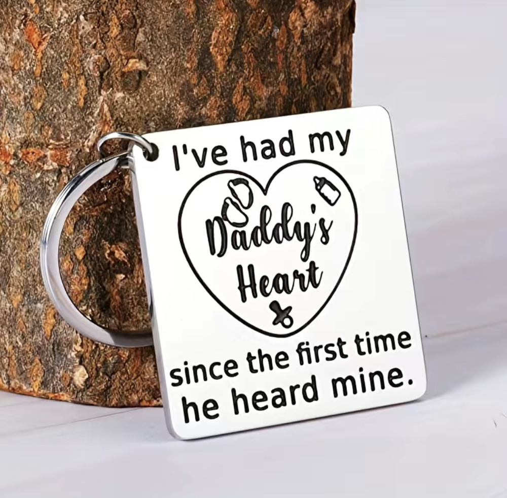 3/$25 Ive had my Daddys Heart since the first time he heard mine Keychain